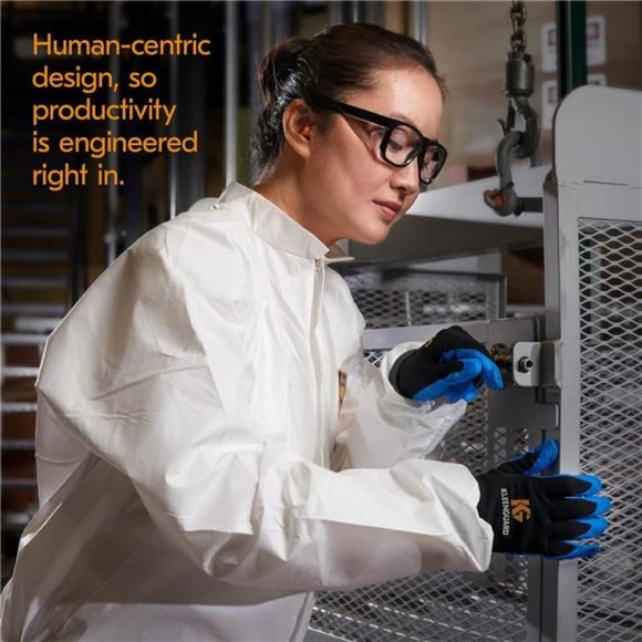 KleenGuard A40 Elastic Wrist and Ankle Coverall, Medium, White - Picture 5 of 6